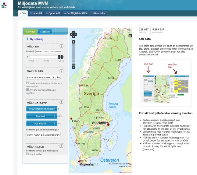 Datavärdskap Sjöar och vattendrag (SLU) Har utvecklat datahantering för makrofyter och kiselalger