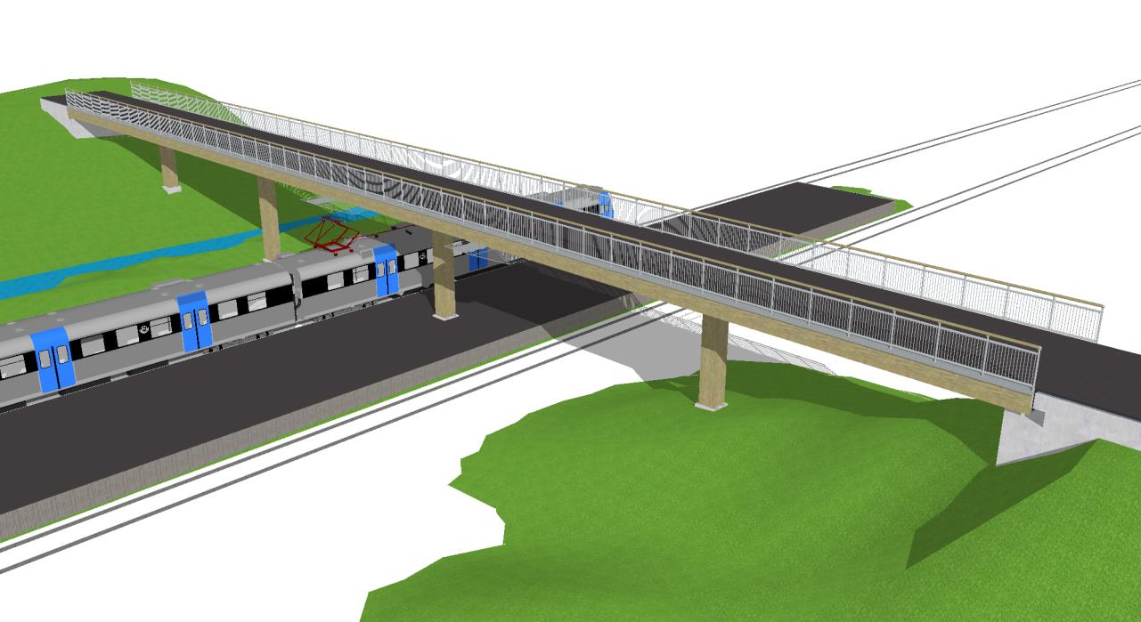 Gång- och cykelbro över Hägernäs station Konceptuell design och dimensionering av tvärspänd plattbro Kandidatarbete inom civilingenjörsprogrammet Väg och vatten ZARÉH