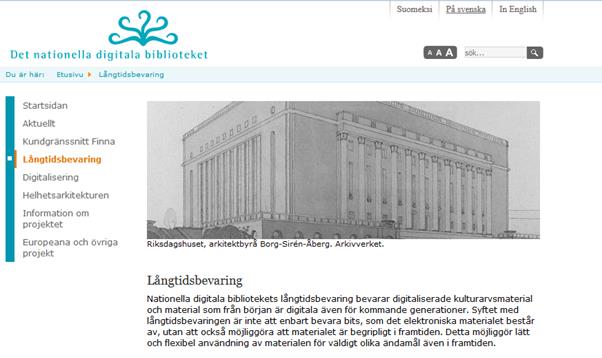 kirjasto) NDB (nationella digitala biblioteket) -