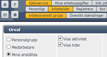 chef se vad det är för frånvaro som personalen har.
