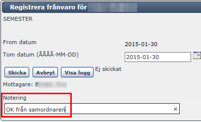 * Kolumnen Logg har flyttats till vänster på startsidan i webben. * Om notering saknas, så visas en pil istället för "postit"-lapp, genom att klicka på pilen öppnas loggen.