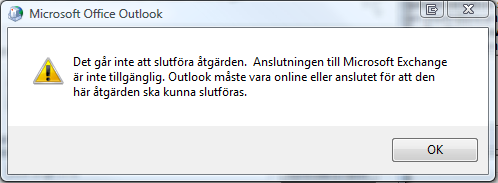 Tryck sedan på knappen Fler Inställningar. 8. Nu försöker Outlook ansluta till servern, men alla inställningar är inte klara ännu!