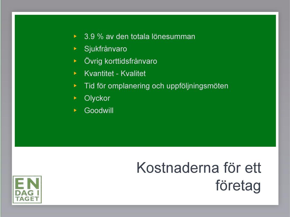 Tid för omplanering och uppföljningsmöten