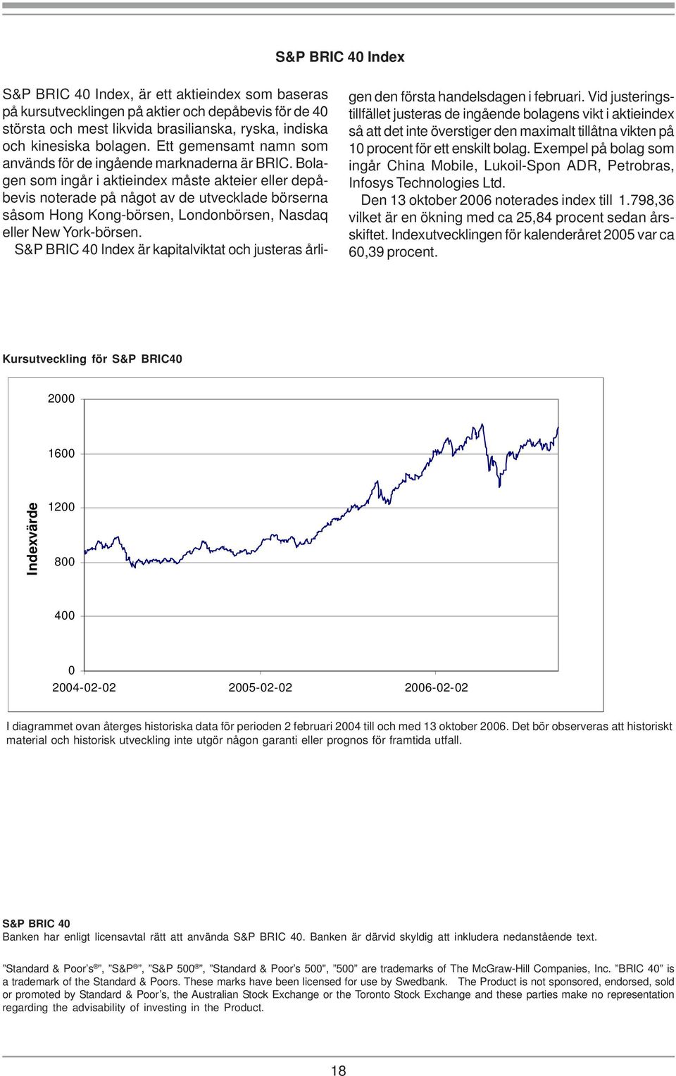 Bolagen som ingår i aktieindex måste akteier eller depåbevis noterade på något av de utvecklade börserna såsom Hong Kong-börsen, Londonbörsen, Nasdaq eller New York-börsen.