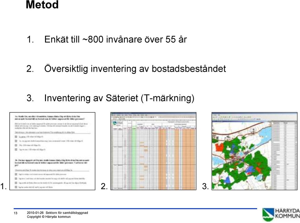 Översiktlig inventering av bostadsbeståndet 3.