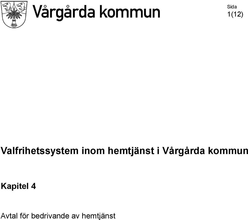 hemtjänst i Vårgårda