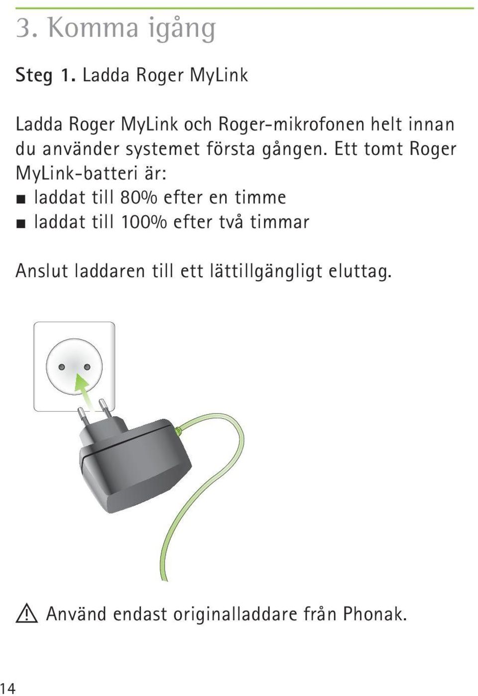 systemet första gången.