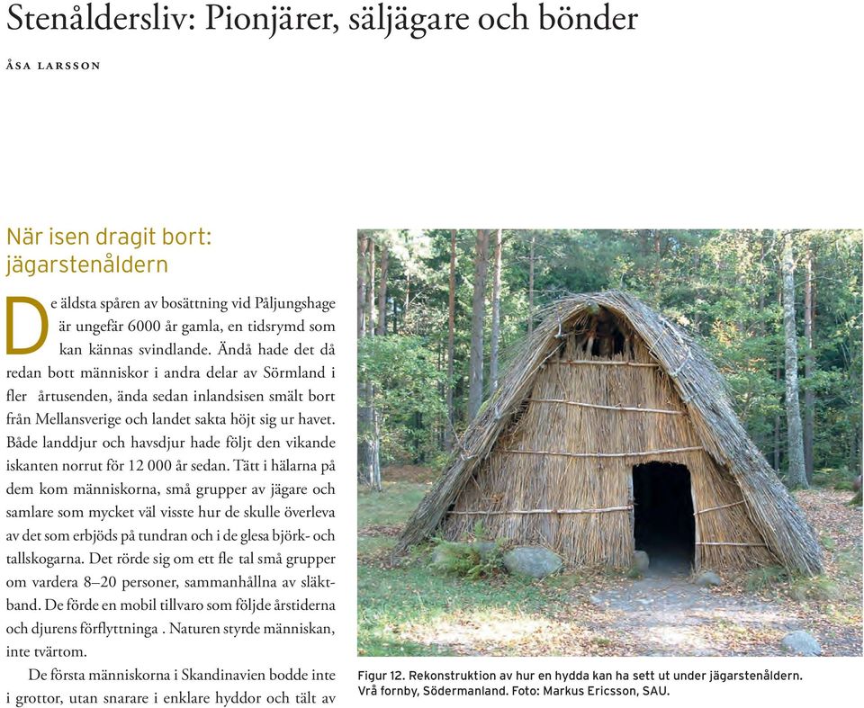 Både landdjur och havsdjur hade följt den vikande iskanten norrut för 12 000 år sedan.