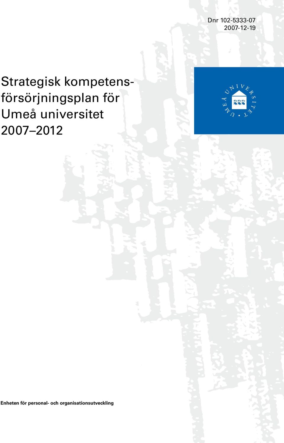 kompetensförsörjningsplan för Umeå