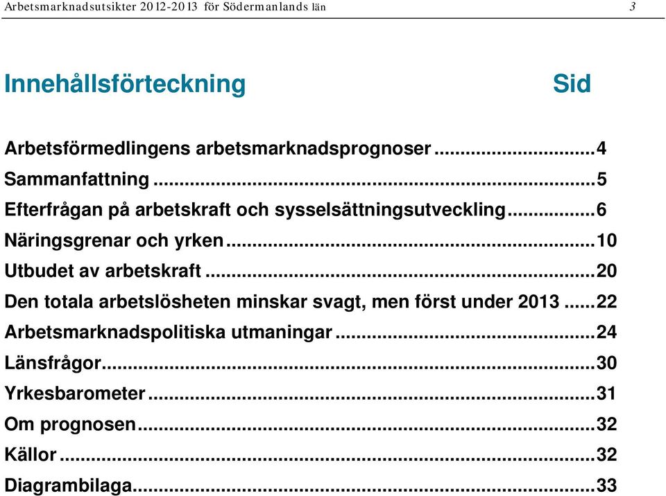 ..6 Näringsgrenar och yrken...10 Utbudet av arbetskraft.