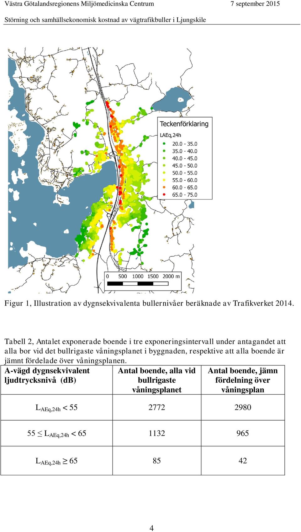 i byggnaden, respektive att alla boende är jämnt fördelade över våningsplanen.