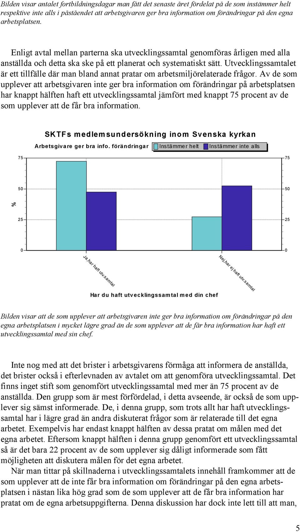 Utvecklingssamtalet är ett tillfälle där man bland annat pratar om arbetsmiljörelaterade frågor.