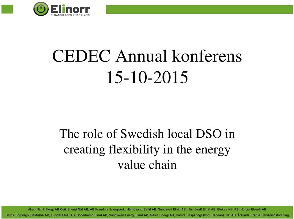 Swedish local DSO in