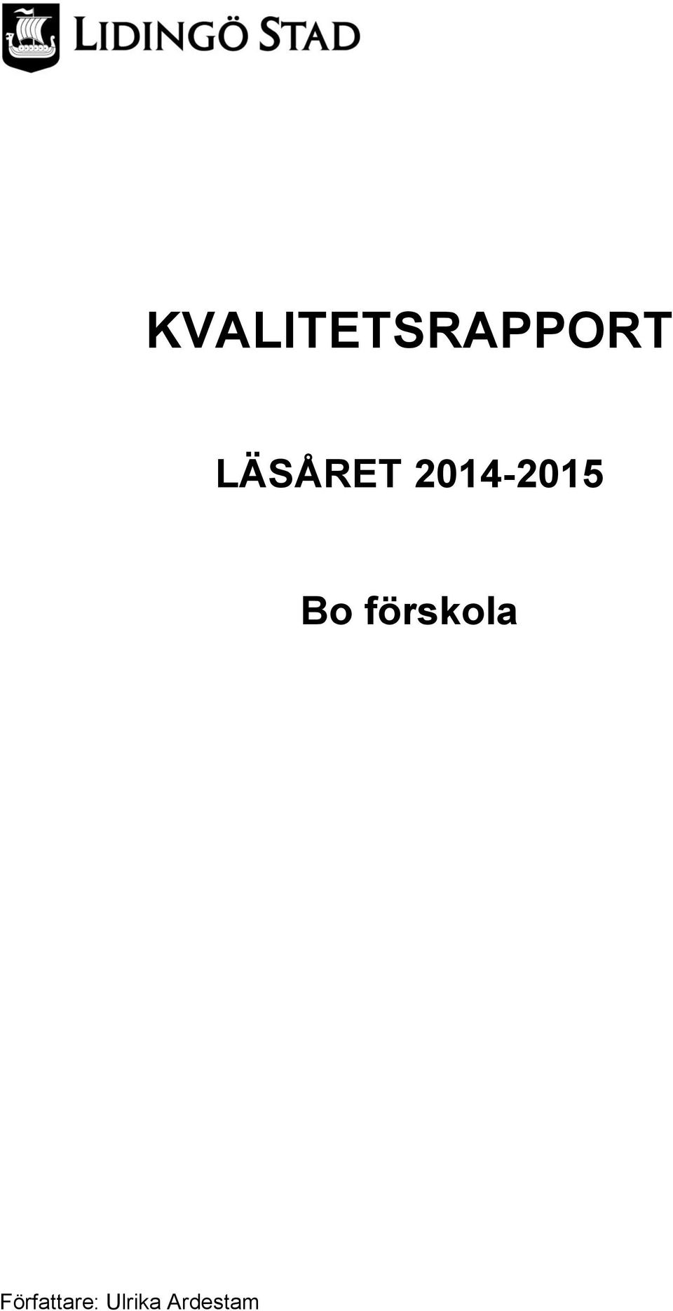 Bo förskola