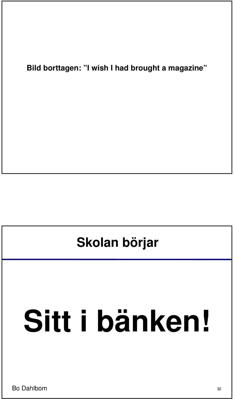 magazine Skolan börjar