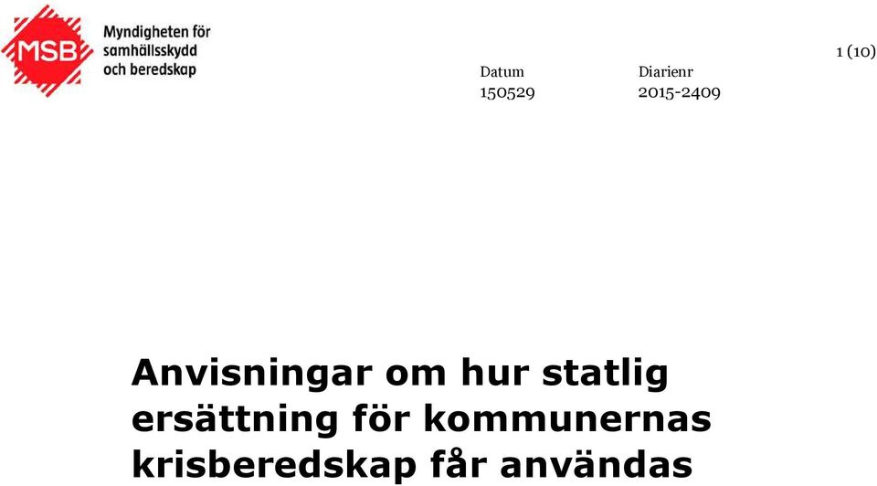 statlig ersättning för