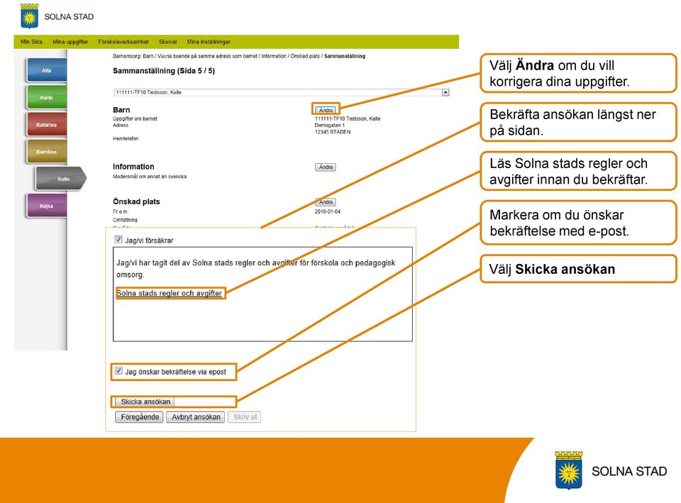 Läs Solna stads regler och avgifter innan du