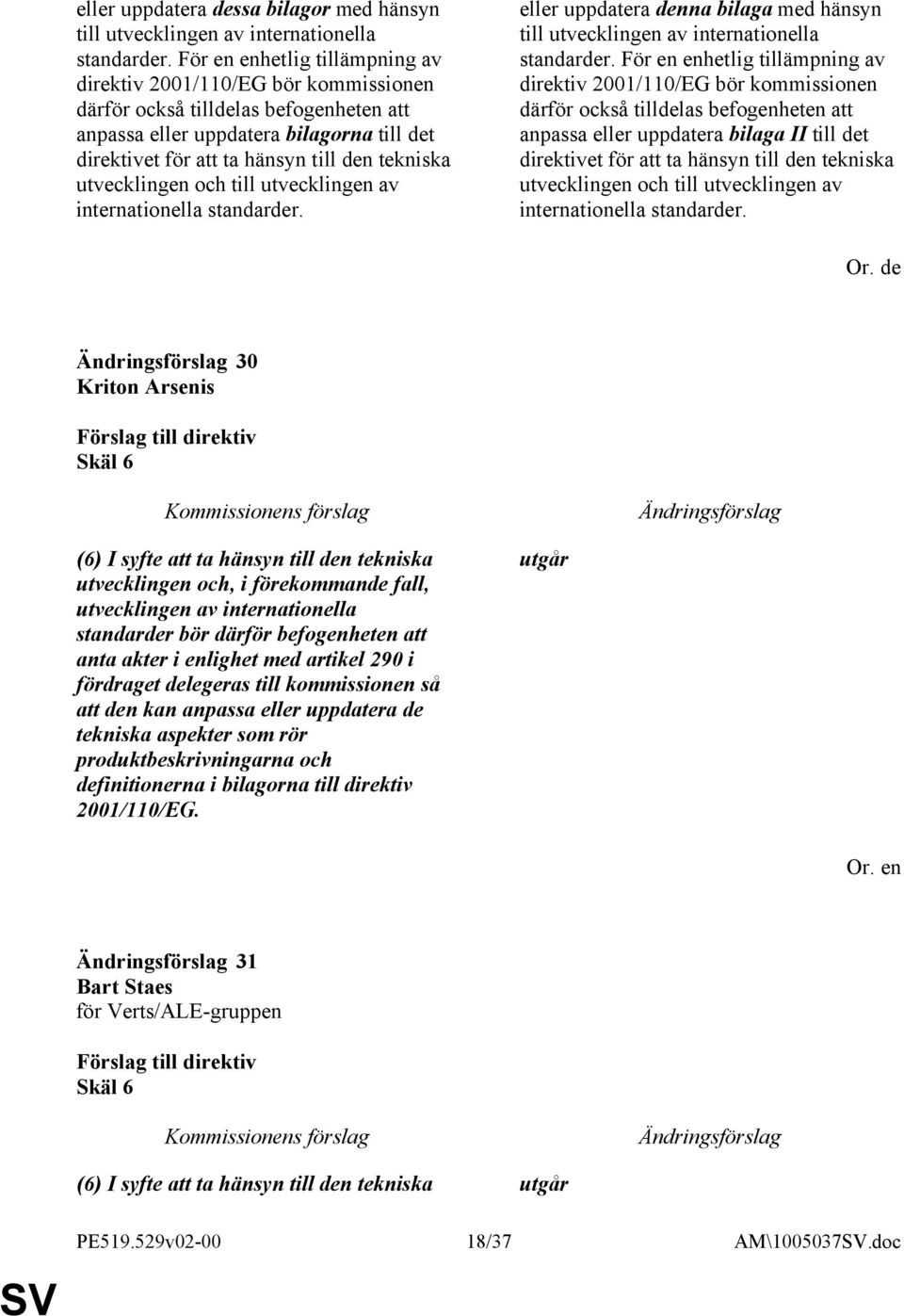 utvecklingen och till utvecklingen av internationella standarder. eller uppdatera denna bilaga med hänsyn till utvecklingen av internationella standarder.