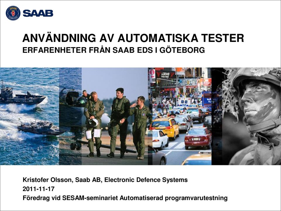 AB, Electronic Defence Systems 2011-11-17