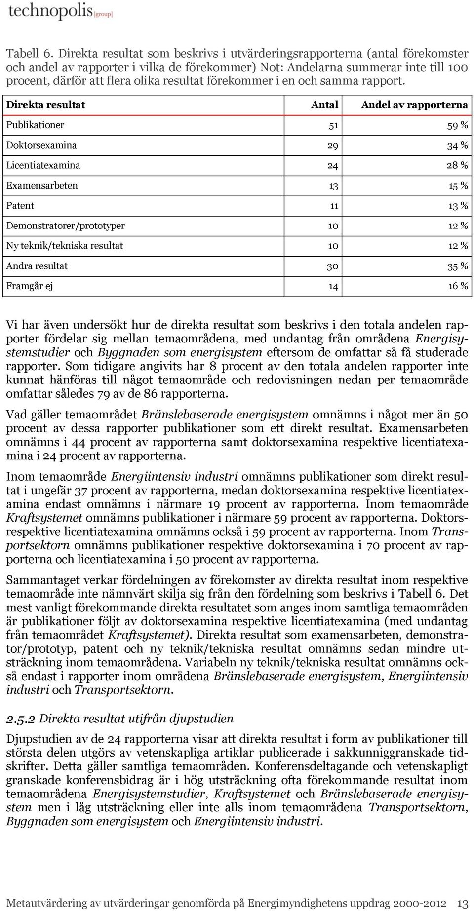förekommer i en och samma rapport.