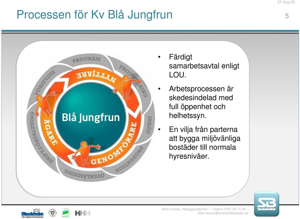 Arbetsprocessen är skedesindelad med full öppenhet