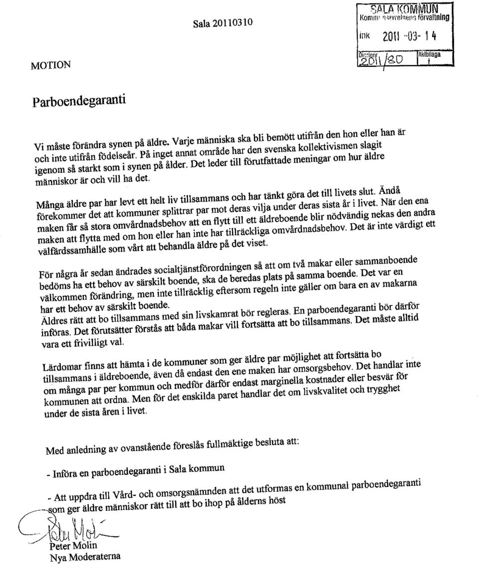 Det leder till förutfattade meningar om hur äldre människor är och vill ha det. Många äldre par har levt ett helt liv tillsammans och har tänkt göra det till livets slut.