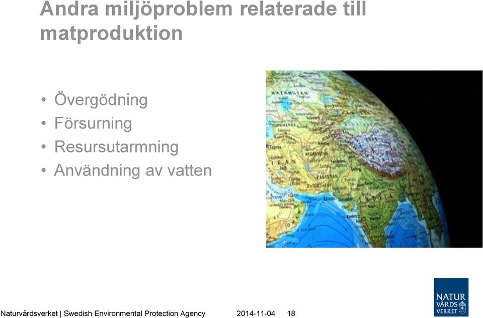 Resursutarmning Användning av vatten