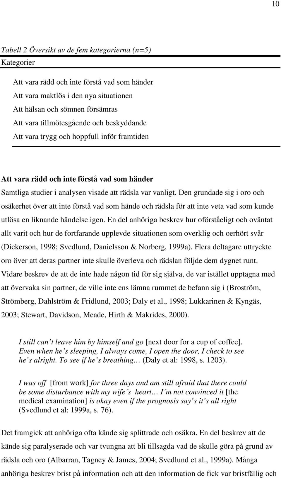 Den grundade sig i oro och osäkerhet över att inte förstå vad som hände och rädsla för att inte veta vad som kunde utlösa en liknande händelse igen.