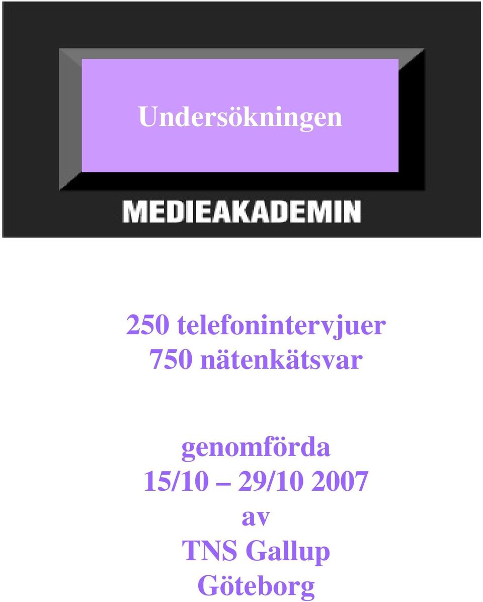 enkätsvar genomförda