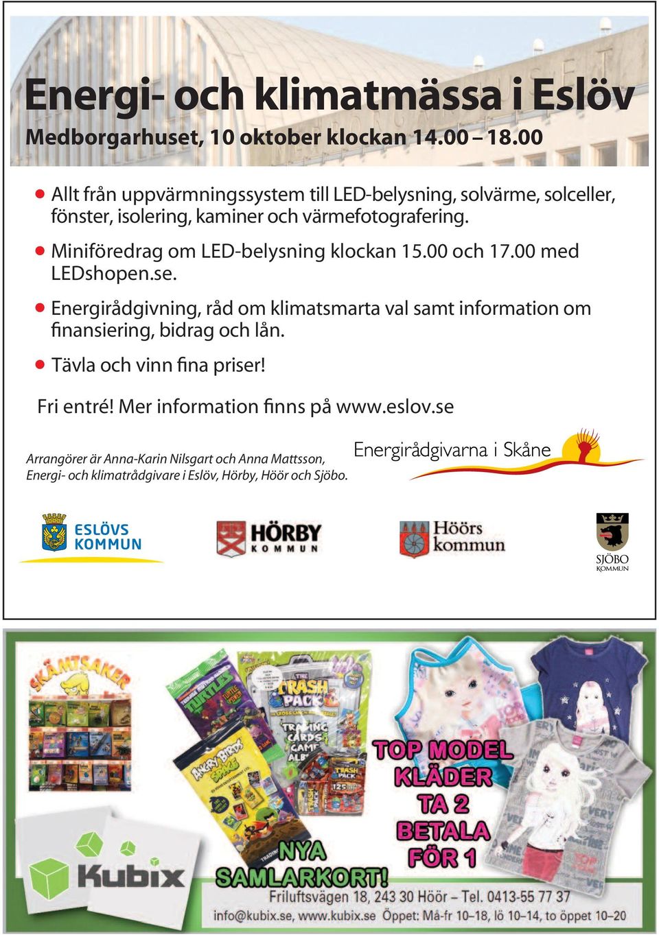 Miniföredrag om LED-belysning klockan 15.00 och 17.00 med LEDshopen.se.