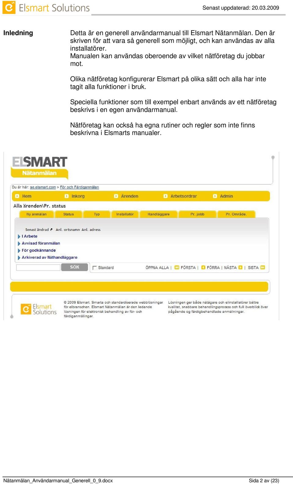 Manualen kan användas oberoende av vilket nätföretag du jobbar mot.