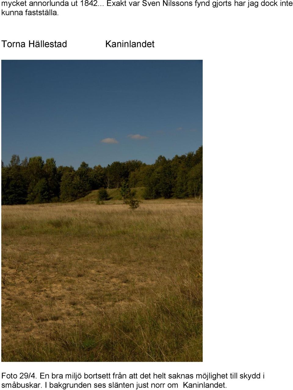fastställa. Torna Hällestad Kaninlandet Foto 29/4.