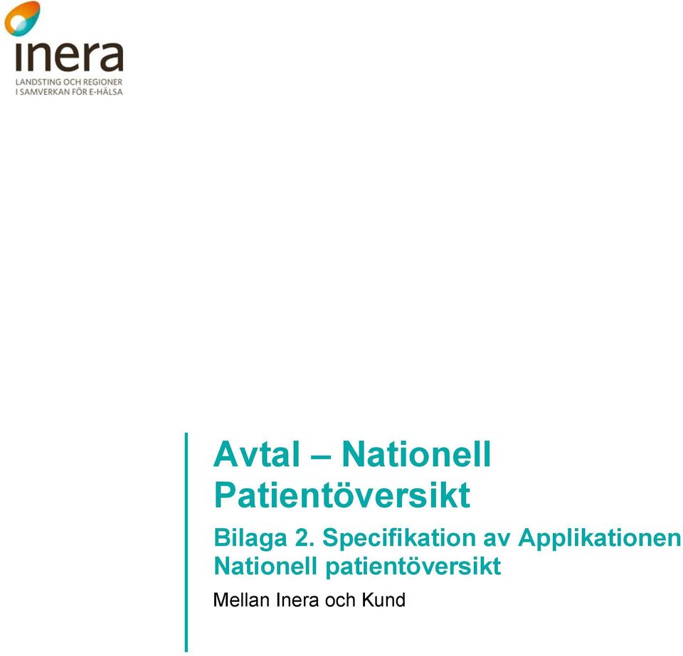 Specifikation av