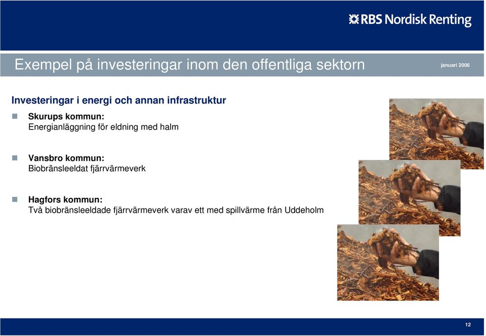 eldning med halm Vansbro kommun: Biobränsleeldat fjärrvärmeverk Hagfors