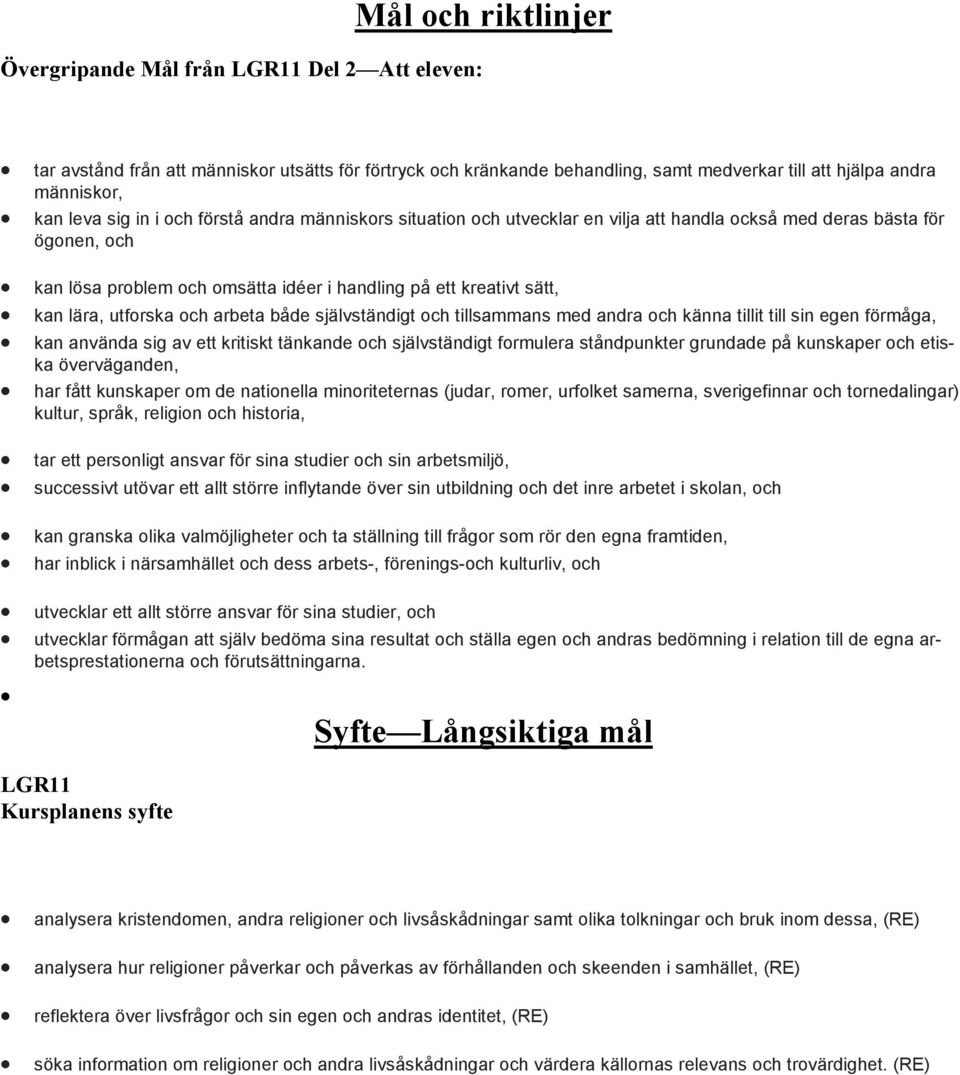 utforska och arbeta både självständigt och tillsammans med andra och känna tillit till sin egen förmåga, kan använda sig av ett kritiskt tänkande och självständigt formulera ståndpunkter grundade på