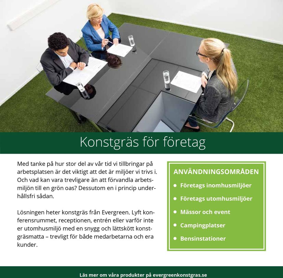 Lösningen heter konstgräs från Evergreen.