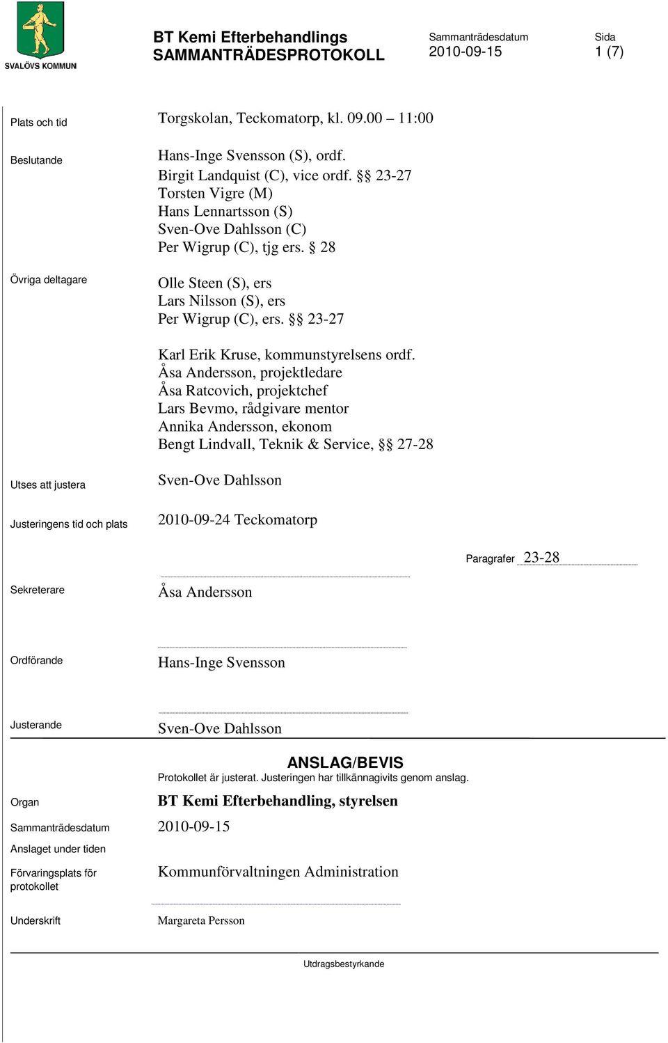 23-27 Karl Erik Kruse, kommunstyrelsens ordf.