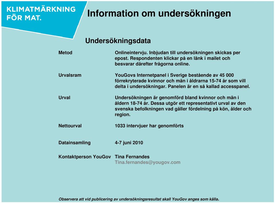 Urval Nettourval Undersökningen är genomförd bland kvinnor och män i åldern 18-74 år.