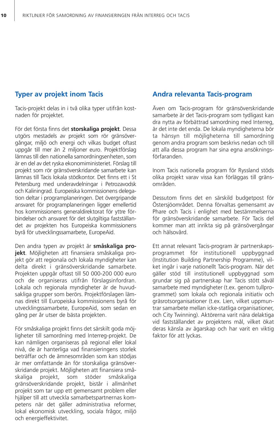 Projektförslag lämnas till den nationella samordningsenheten, som är en del av det ryska ekonomiministeriet.