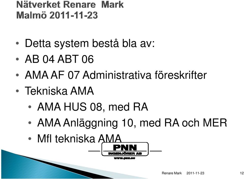 Tekniska AMA AMA HUS 08, med RA AMA