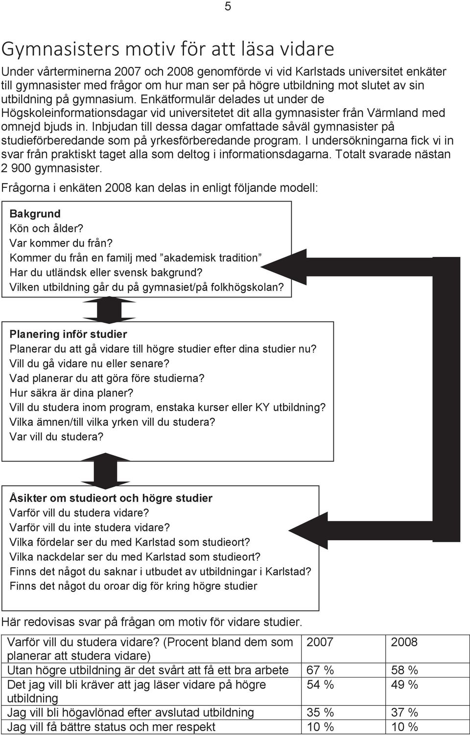 Inbjudan till dessa dagar omfattade såväl gymnasister på studieförberedande som på yrkesförberedande program.