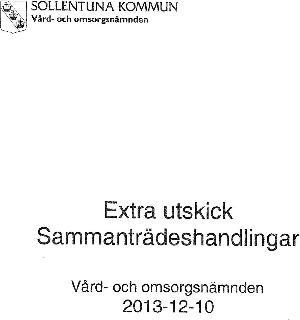 Sammanträdeshandlingar Vård-