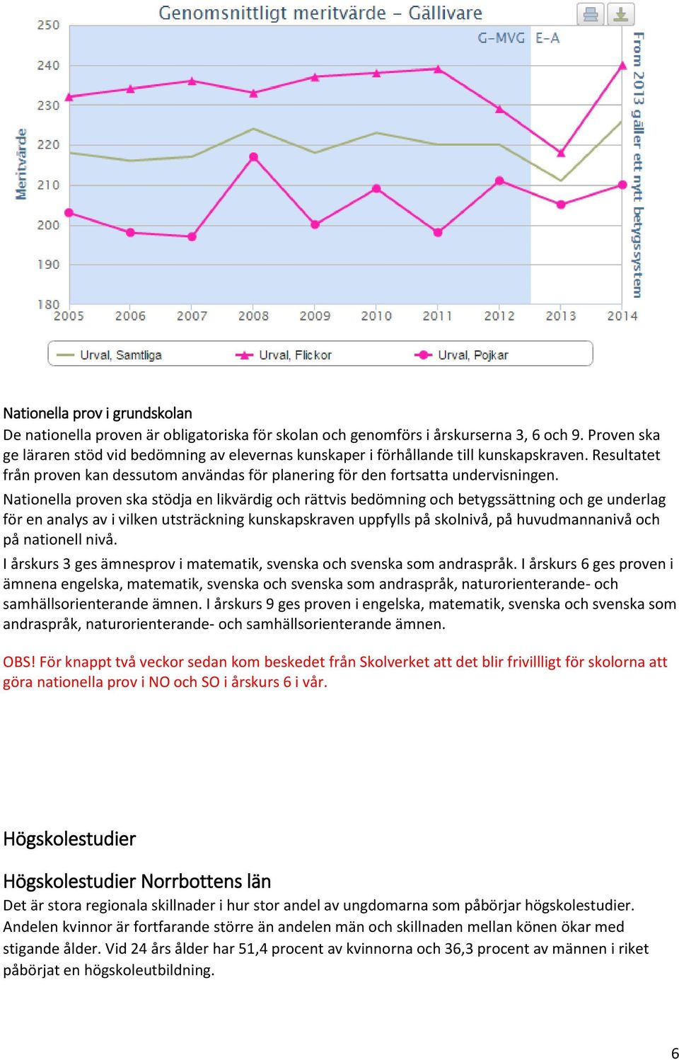 Nationella proven ska stödja en likvärdig och rättvis bedömning och betygssättning och ge underlag för en analys av i vilken utsträckning kunskapskraven uppfylls på skolnivå, på huvudmannanivå och på