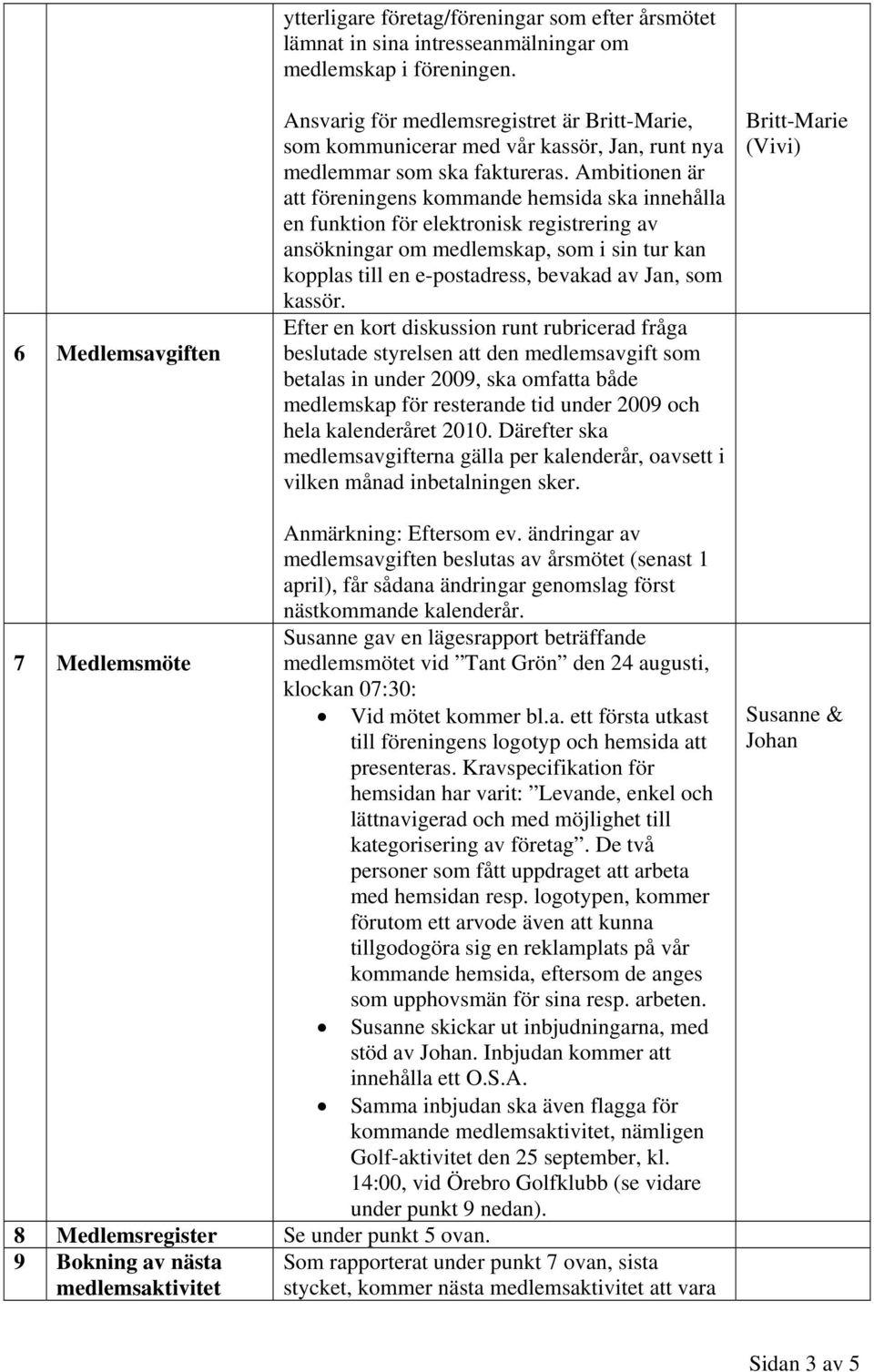 Ambitionen är att föreningens kommande hemsida ska innehålla en funktion för elektronisk registrering av ansökningar om medlemskap, som i sin tur kan kopplas till en e-postadress, bevakad av Jan, som