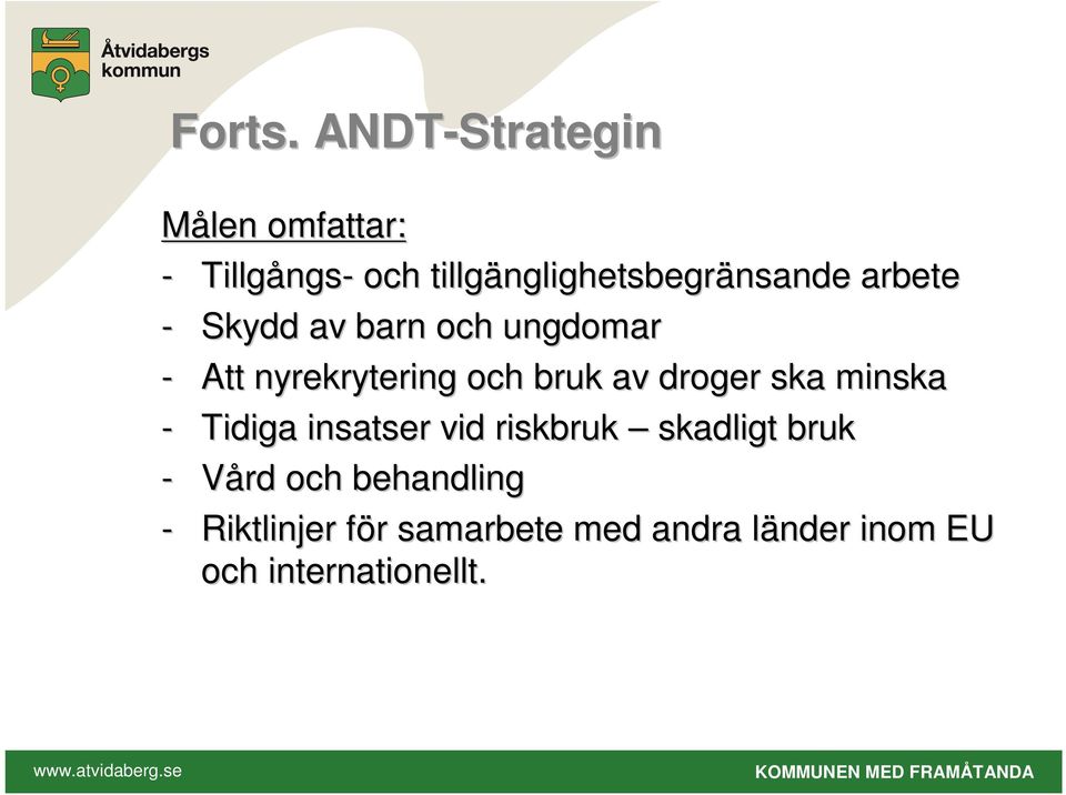 nglighetsbegränsande nsande arbete - Skydd av barn och ungdomar - Att nyrekrytering