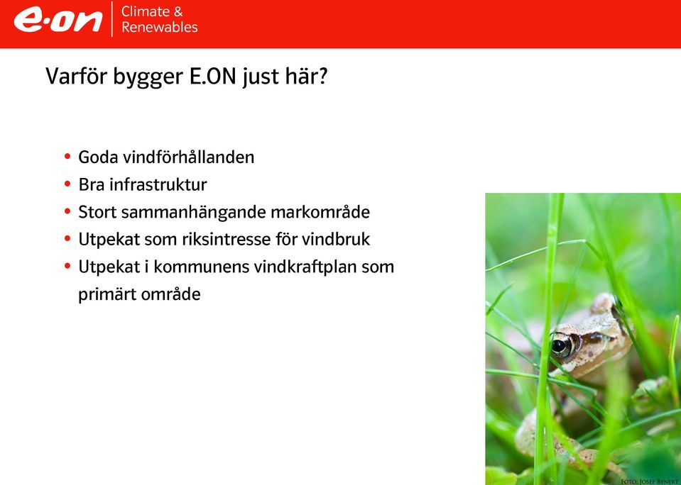 sammanhängande markområde Utpekat som