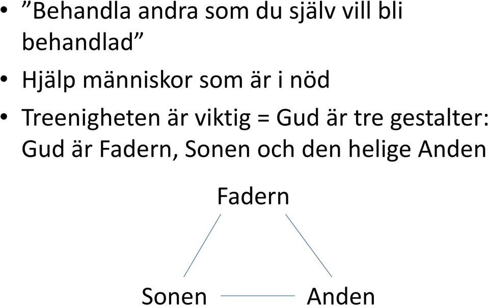 Treenigheten är viktig = Gud är tre