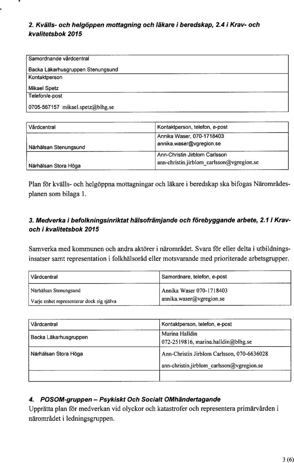 se Narhalsan Stenungsund Narhalsan Stora Hoga Kontaktperson, telefon, e-post Annika Waser, 070-1718403 Ann-Christin Jirblom Carlsson ann-christin.jirblom_carlsson@vgregion.