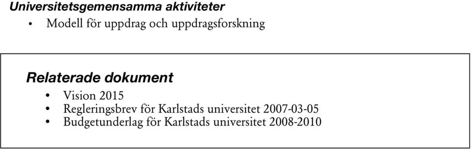 Regleringsbrev för Karlstads universitet