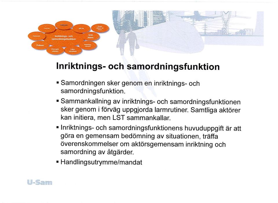 Samtliga aktörer kan initiera, men LST sammankallar.